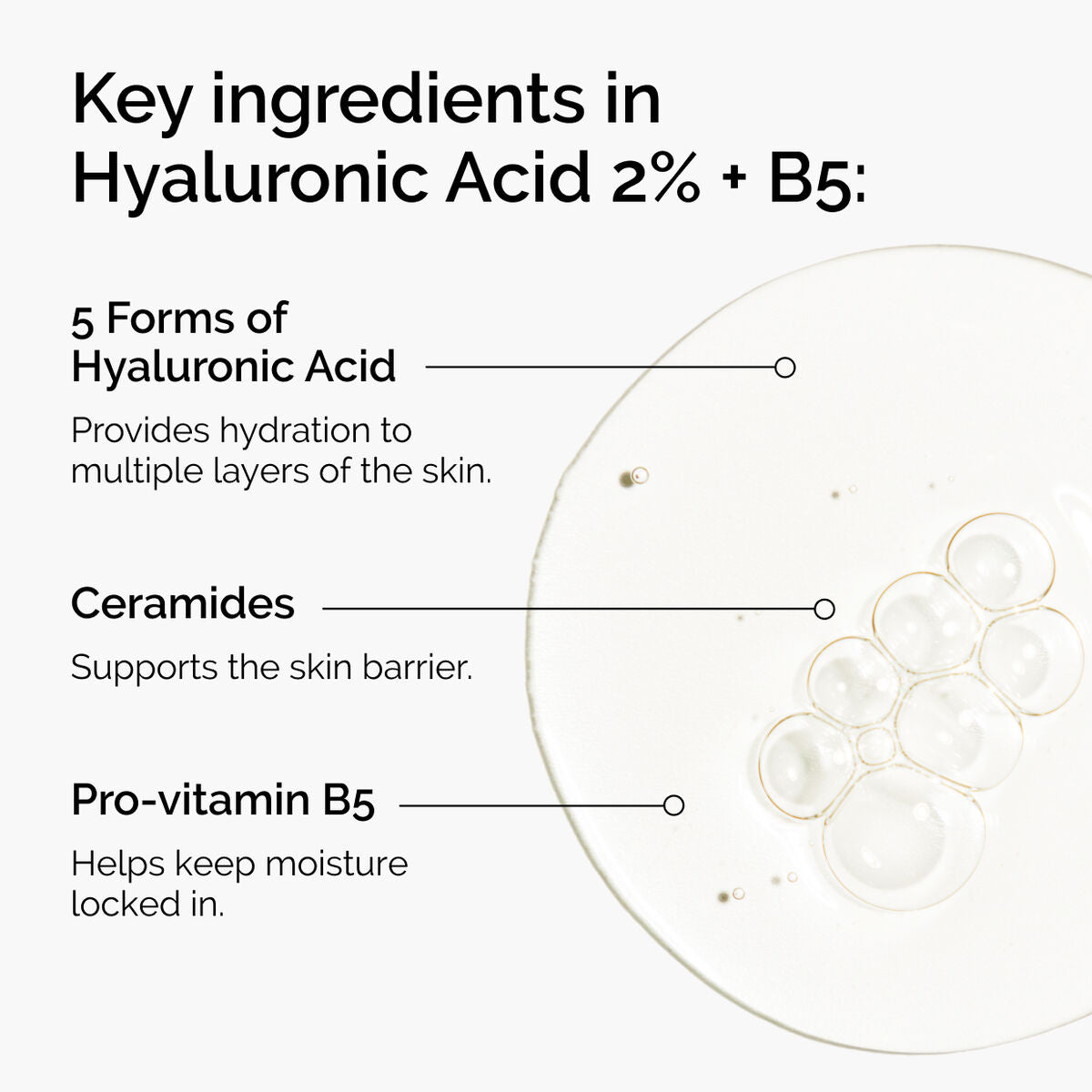 Hyaluronic Acid + B5 (with Ceramides) Targeted Serum Care G3
