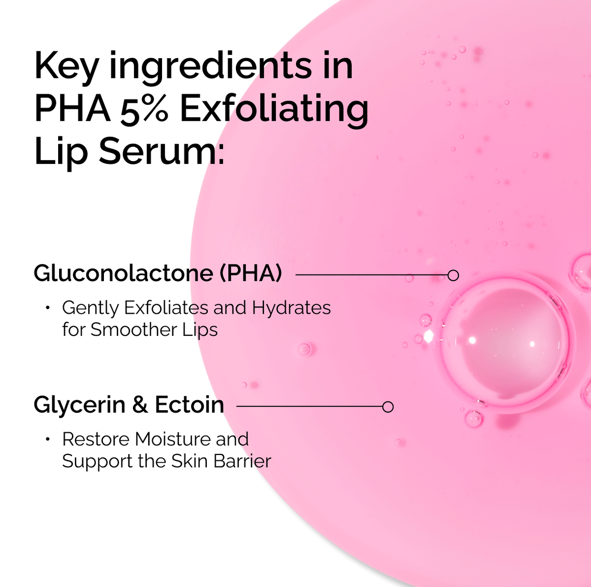 PHA Exfoliating Lip Serum Daily Treatment Ritual N1
